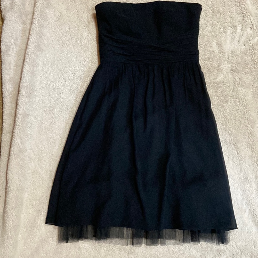 Ann Taylor Black Strapless Dress